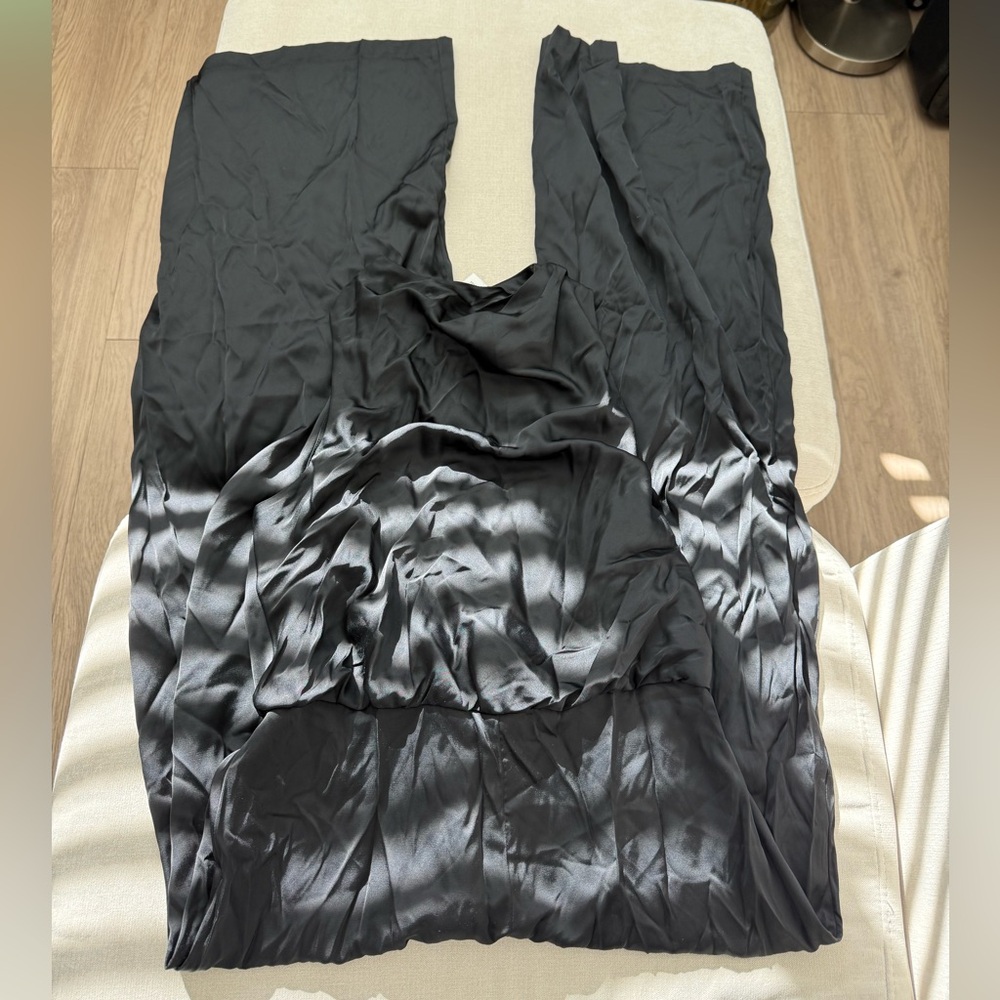 abercrombie & fitch high neck draped jumpsuit
